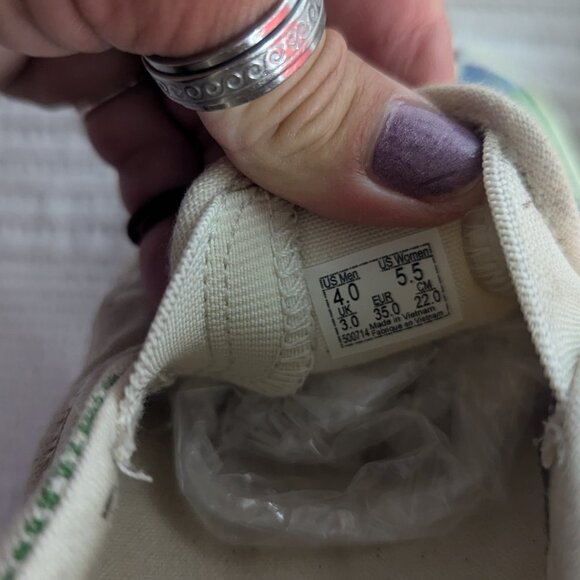 Rare "No Place Like Home" Hemp Vans Men size 4 Women size 5.5 - Picture 5 of 7